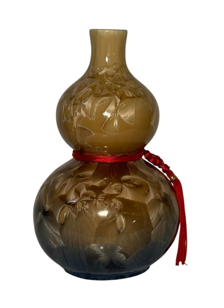Longevity Eternity Handmade High Grade Crystal Glazed Vase 10”