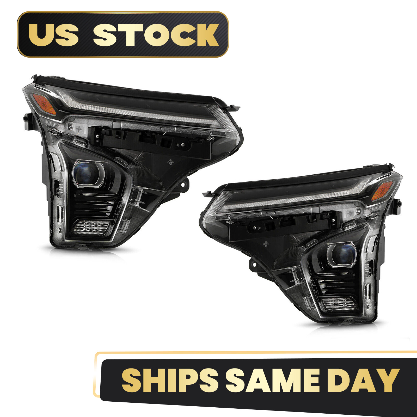 For 2024 2025 Chevy Trax LT RS Active w/ LED DRL Headlight Left+Right Pair