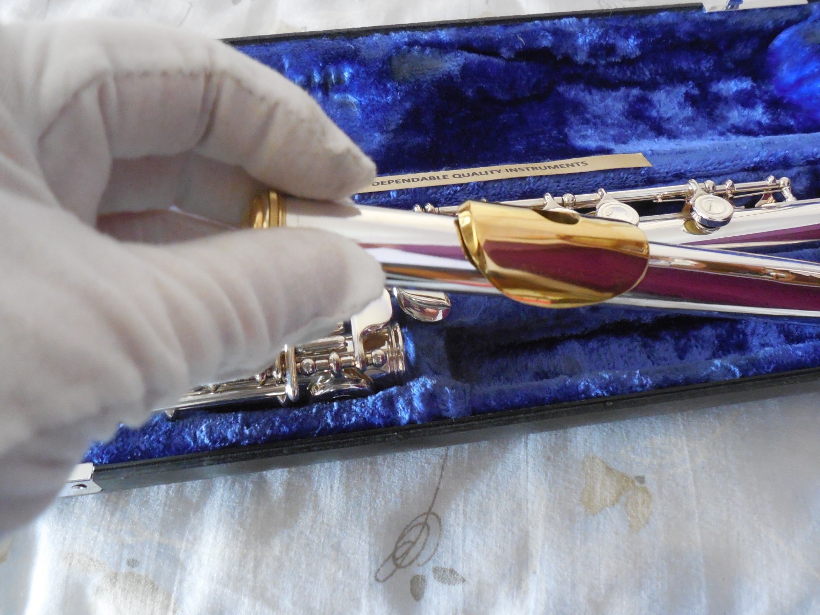 Emerson ELD Reconditioned Open Hole B Foot Sterling Silver Head Flute 3BSH