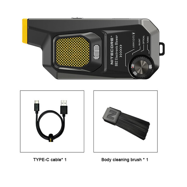 NITECORE BB2 Electronic Photography Blower Multi Function Air Blower Cleaner Kit