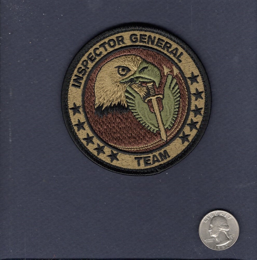 US Air Force IG Inspector General Team USAF Squadron Unit Patch +V