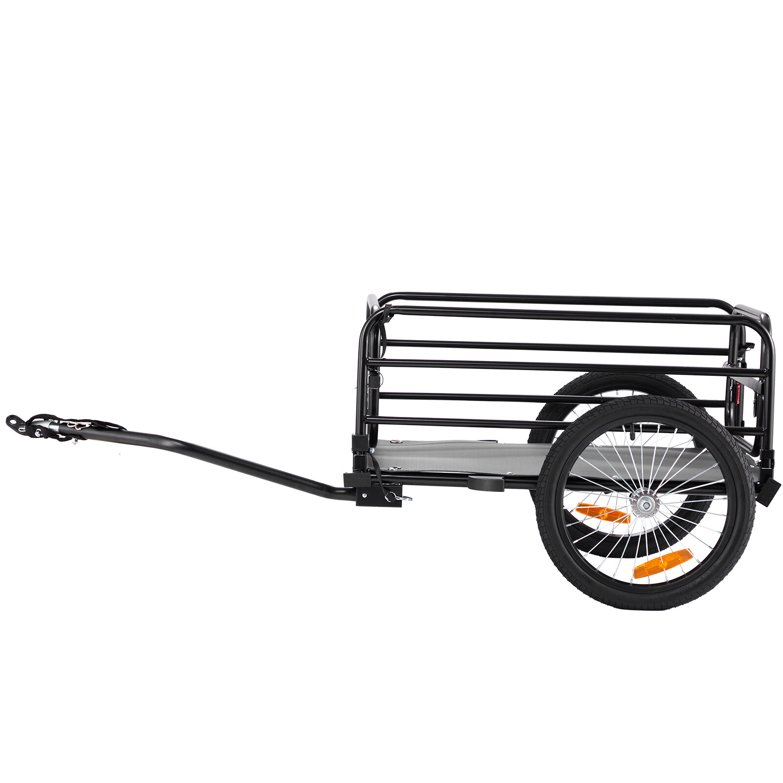 VEVOR Bike Cargo Trailer Bicycle Carrier Storage Cart 160 lbs Load Carbon Steel