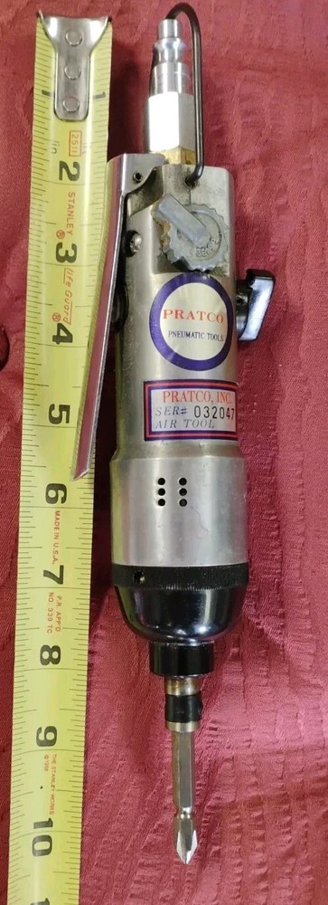 Pratco Pneumatic Screwdriver Grinder Carving Tool Air Drill