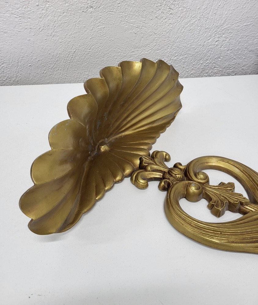 Large Gold Painted Wall Mounted Basin Planter