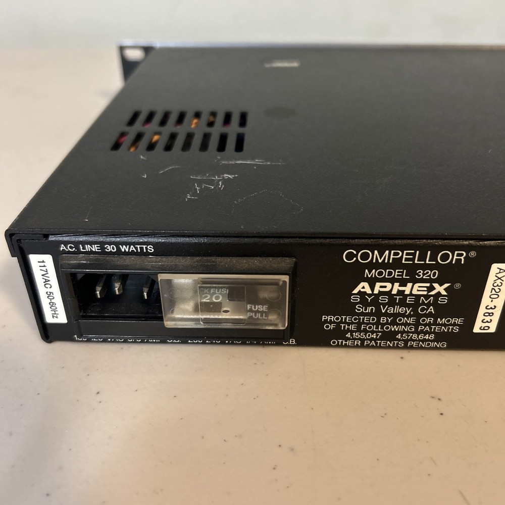Aphex COMPELLOR Model 320 stereo audio level controller USED•TESTED