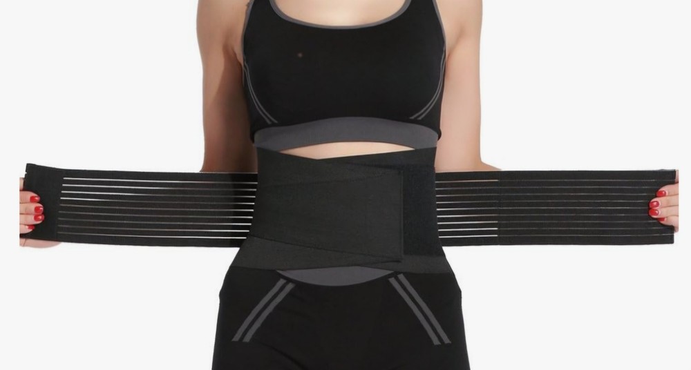 Back Support Black Extreme Fit 2XL Double Compression Shaping NEW