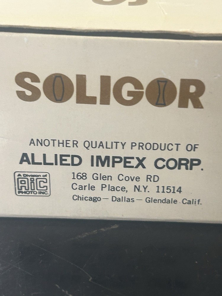 SOLIGOR Electronic Flash Unit MK-4 AC Terminal/Cable Reflector Open Flash Button