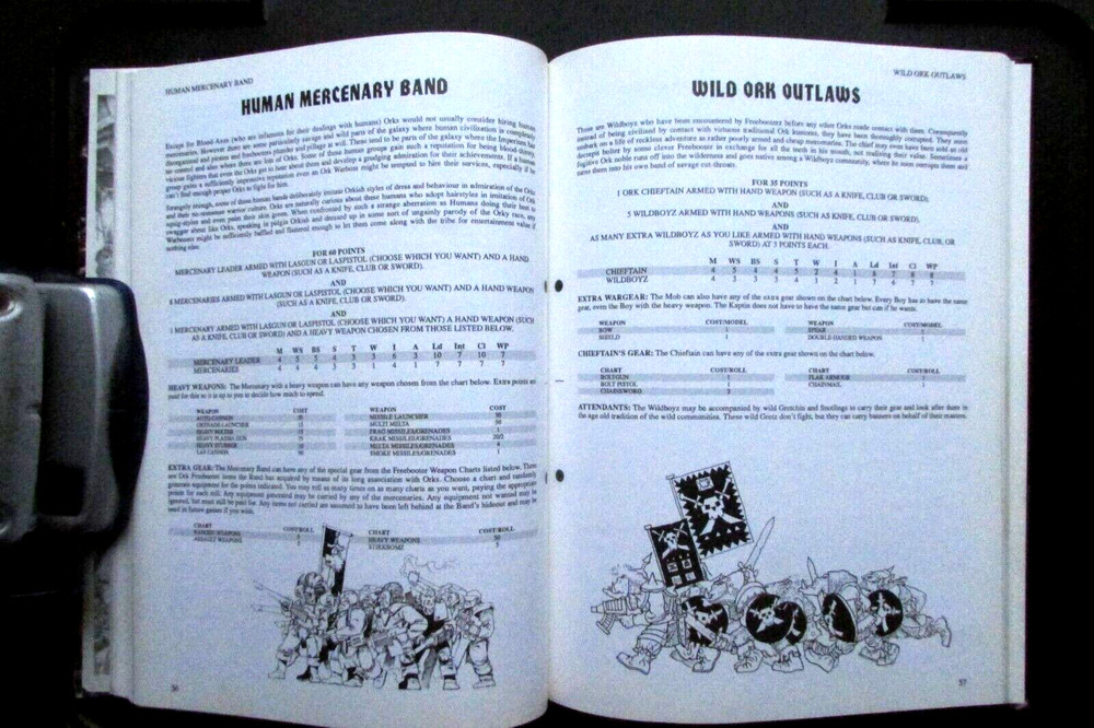 OOP Citadel / Warhammer 40k / Rogue Trader Space Orks Freebooterz Hardback Book