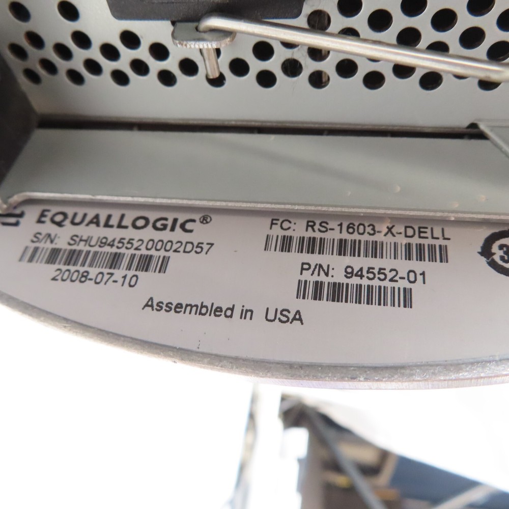 Dell Equallogic PS3000 Series iSCSI SAN Storage Array 16 SAS 15k Controller