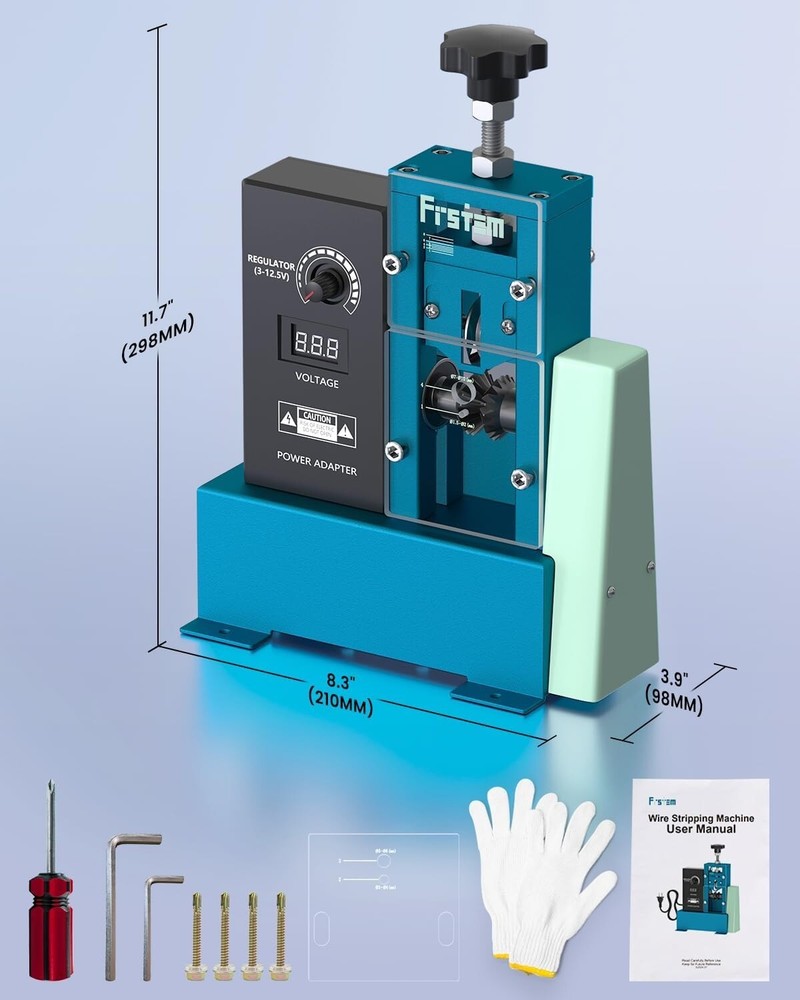 Electric Automatic Wire Stripping Stripper Machine Copper Wire 0.06"-0.39", 1572