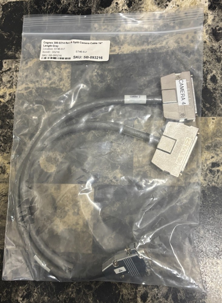 Cognex 300-0214 Rev-A Split Camera Cable 14" Length