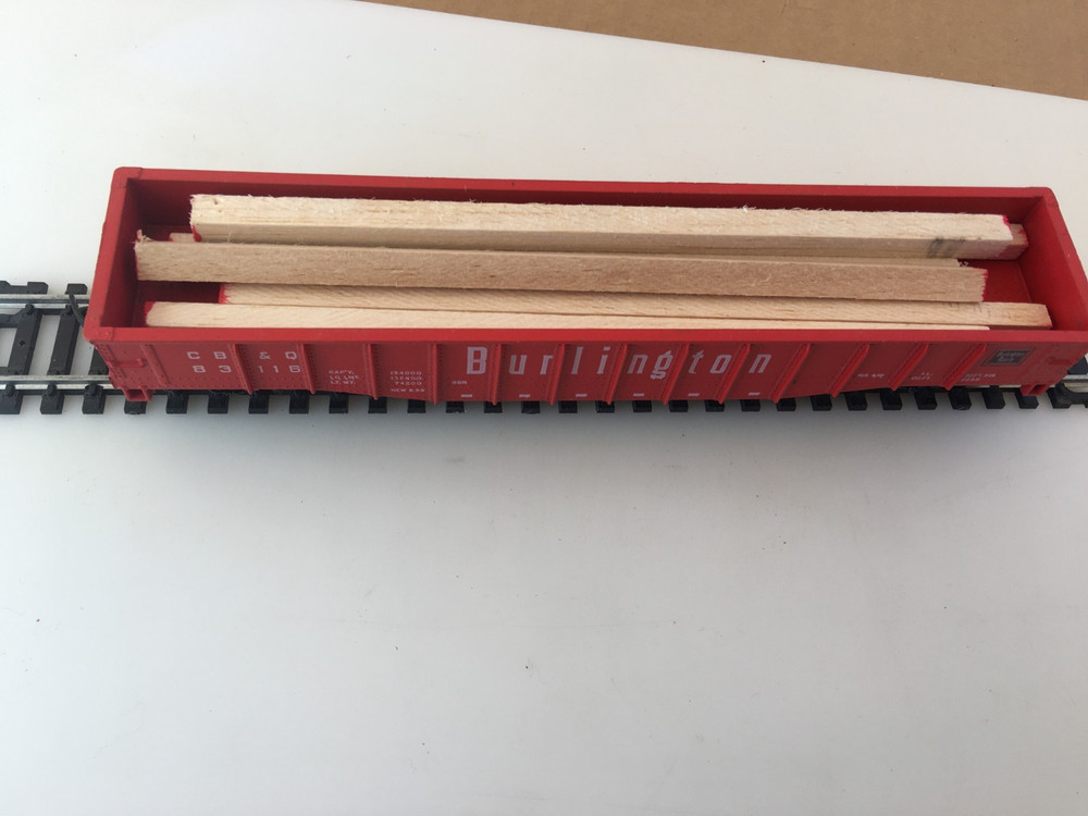 Train Loads:  Lumber 6"  6 Beams ONLY HO Scale Trains
