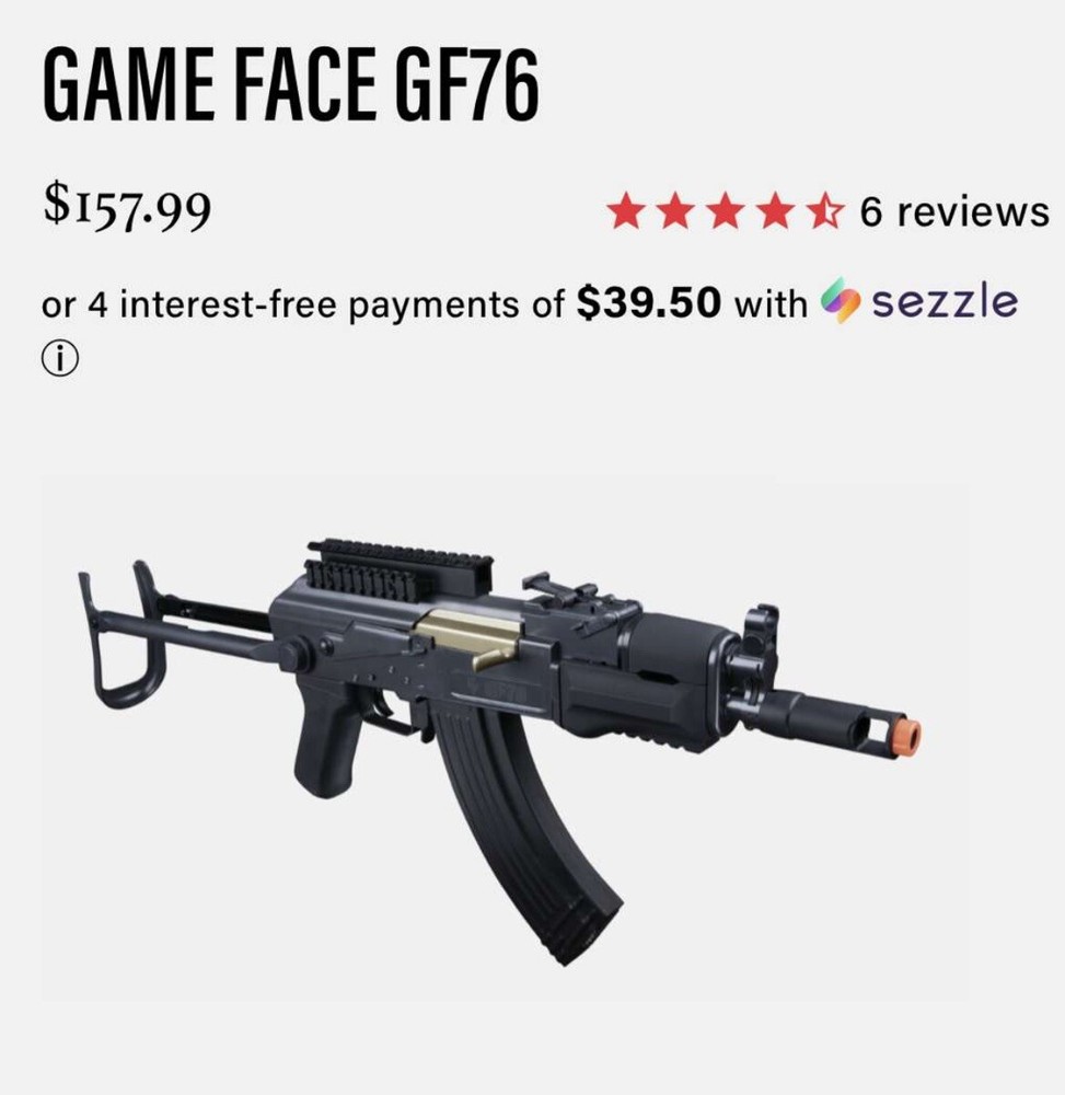 Game face GF76 electric airsoft