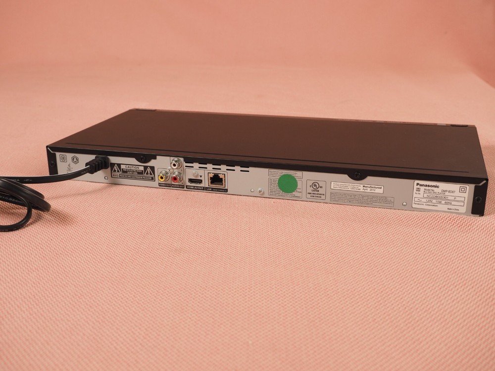 PANASONIC DMP-BD87 Blu-ray DVD Disc HDMI Player TESTED No Remote