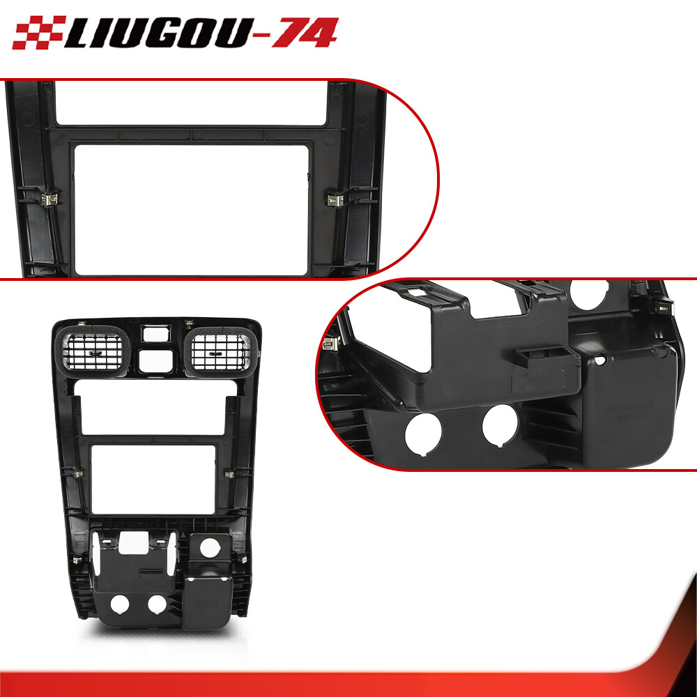 Center Dash Radio Trim Bezel Vents Black Fit For 1999-2002 Toyota 4Runner