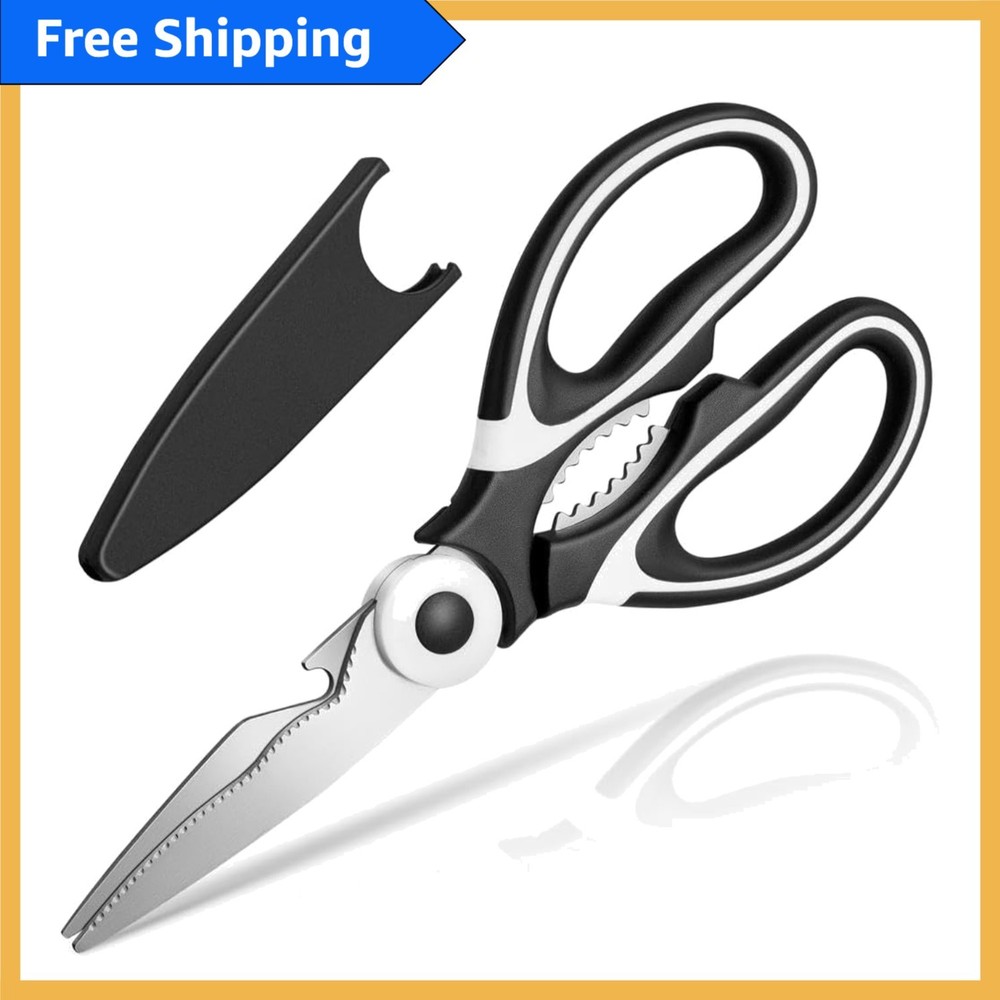 Ambidextrous Kitchen Shears - Durable Stainless Steel Scissors for Every Chef