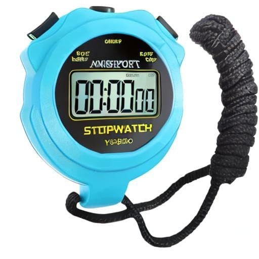MUSHPORT Stopwatch Timer Only Mode, ON/Off Silent One Size, Blue