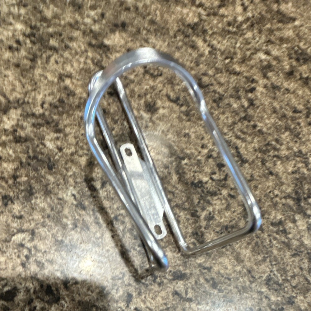 Silver Aluminum Universal Bicycle Water Bottle Cage