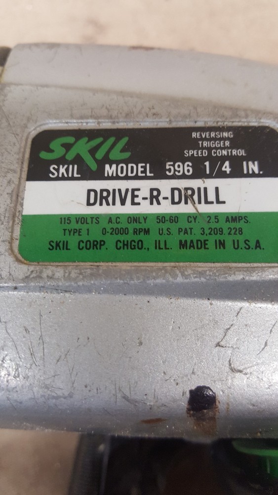 Skil Drill with Key & Thor Variable Speed Drill with Key