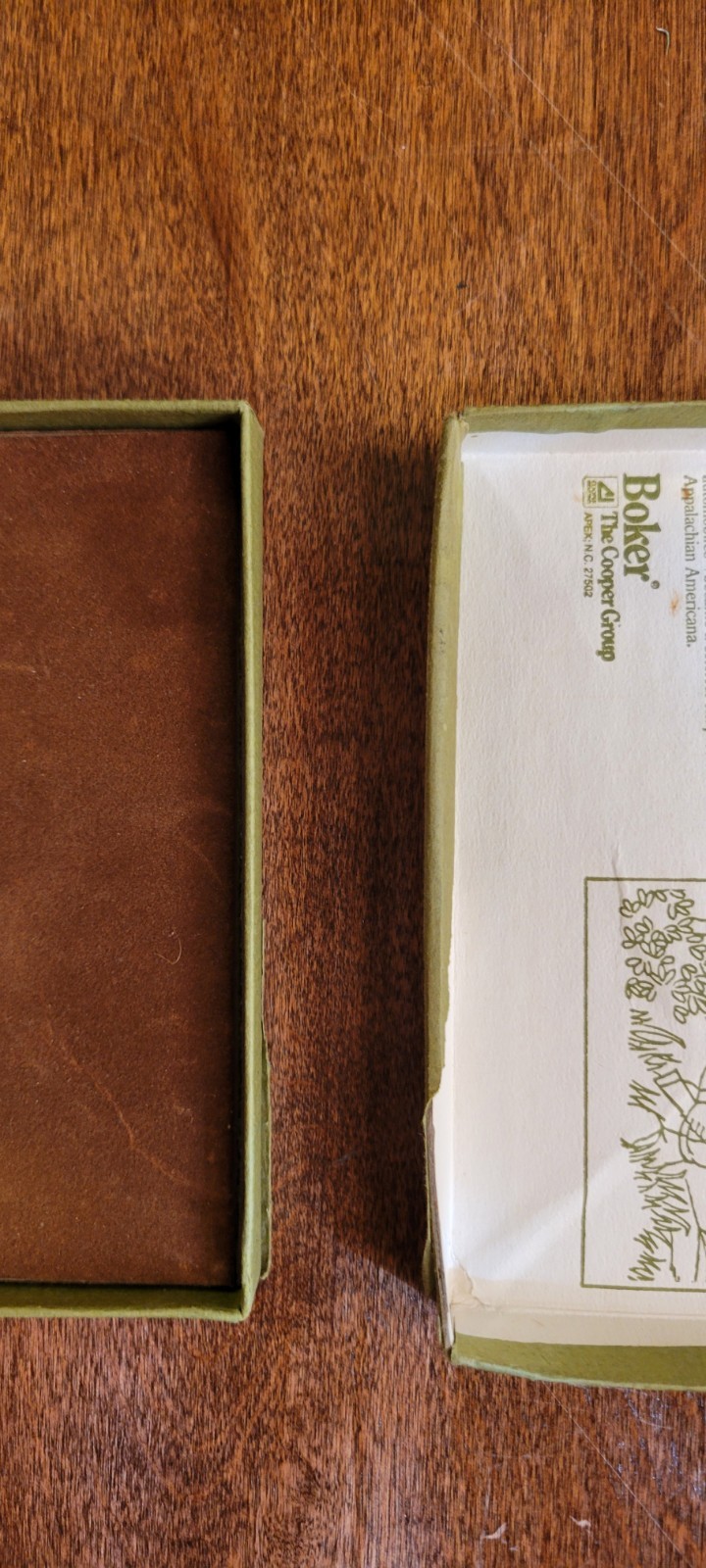 Boker 2525 White Lightning Limited Ed Trapper Pocket Knife with Box Germany