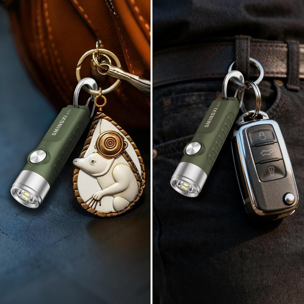 A11 Rechargeable Keychain Flashlight -Pocket Mini Flashlight,Key-Chain 500 High
