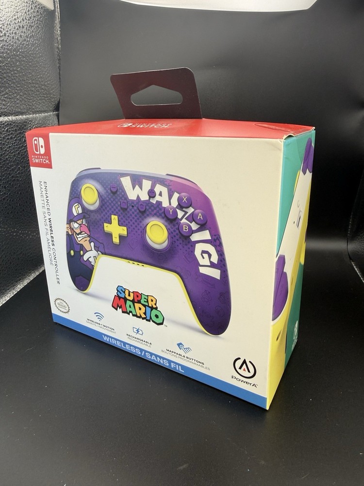 PowerA Enhanced Wireless Controller for Nintendo Switch Super Mario: Waluigi