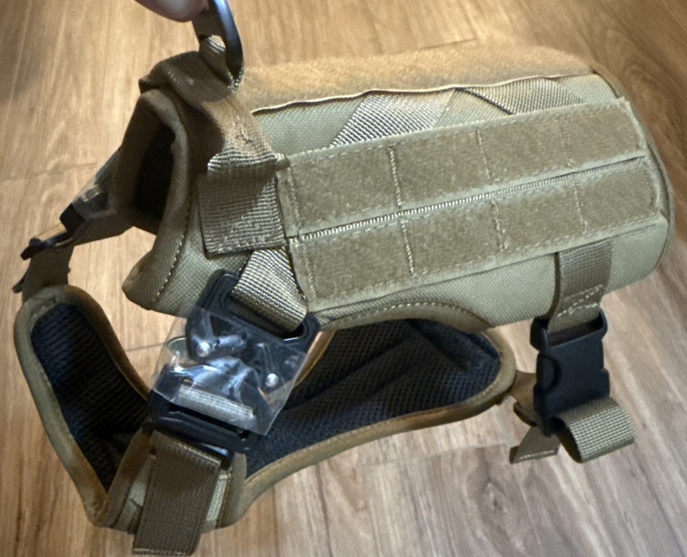 Tactical Dog Harness & No Pulling Front Leash Clip for Small... Fast Ship
