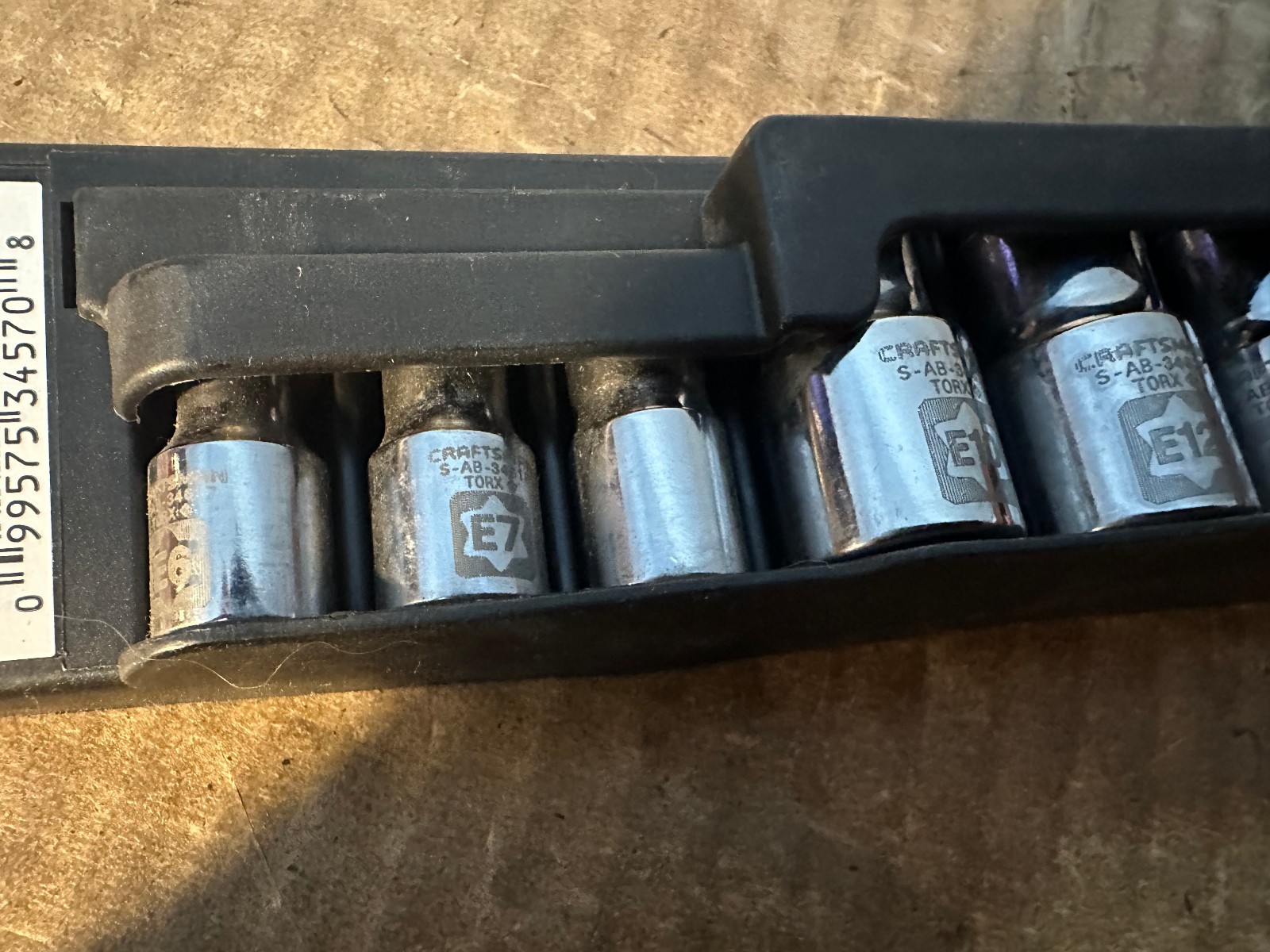 *NEW* CRAFTSMAN 7 PIECE EXTERNAL TORX SOCKET SET 1/4" & 3/8" DRIVE E6-E16 #34570