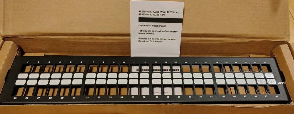 Levitron QuickPort Patch Panel 48 Ports