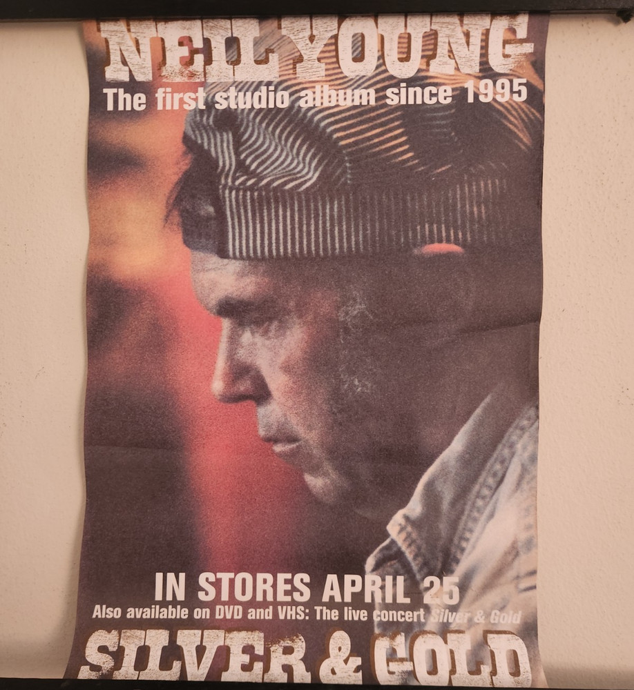 Neil Young Poster 2000 11x17 Good + Condition!!