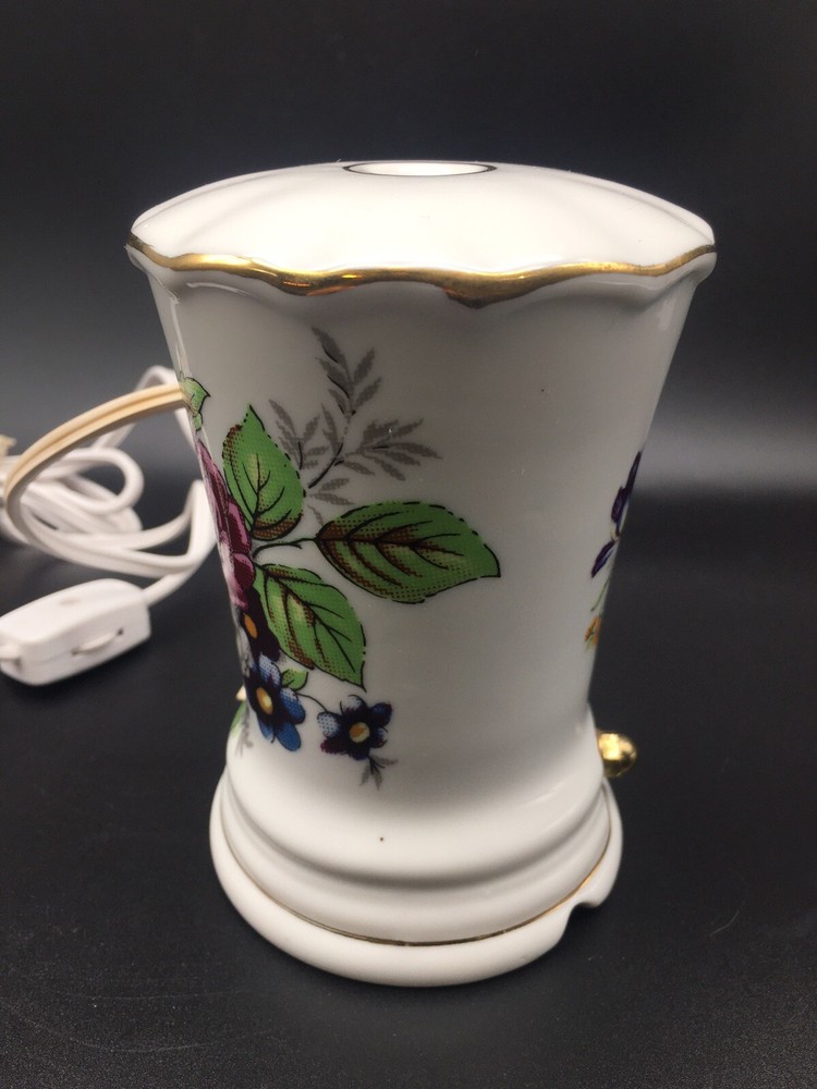 Vintage I W Rice & Co Porcelain Perfume Diffuser Night Light