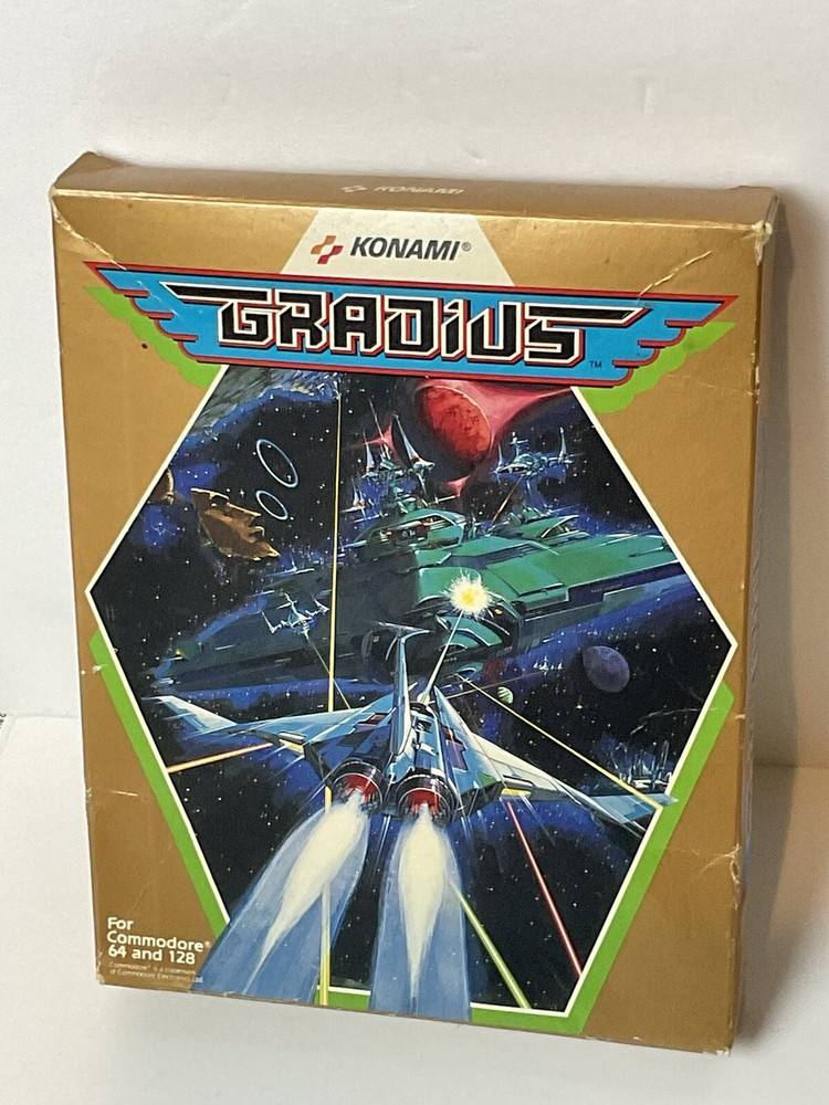 Vintage Commodore Software Game GRADIUS Konami