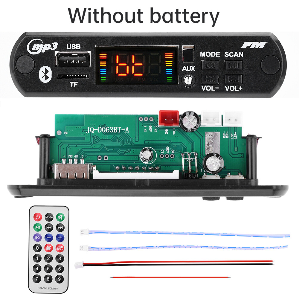 CS3835 Car MP3 Player Decoder Board WMA TF FM Radio Bluetooth Audio Module 40W