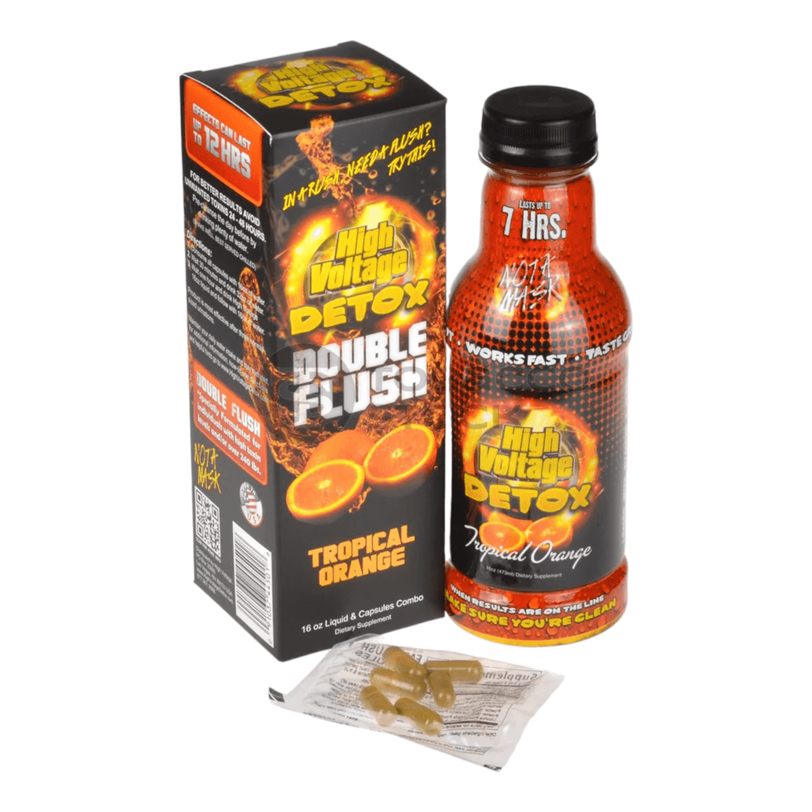 High Voltage | Detox Double Flush 16oz + Capsules