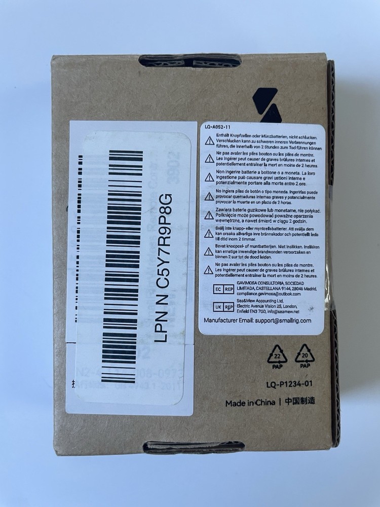 SmallRig Bluetooth Wireless Remote Controller for Sony A7R IV/Canon/Nikon