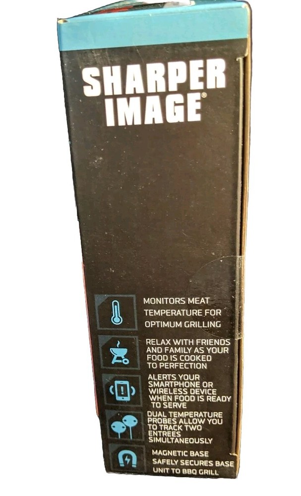 Sharper Image Bluetooth Intelligent BBQ Grill Thermometer NEW