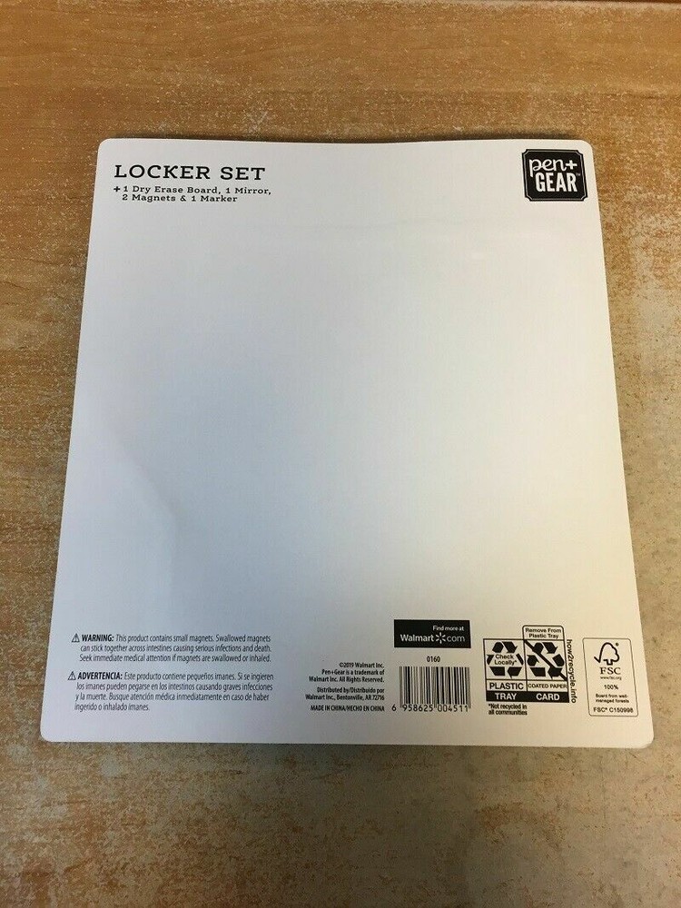 PEN+GEAR 5-COUNT LOCKER SET, DIAMOND MIRROR