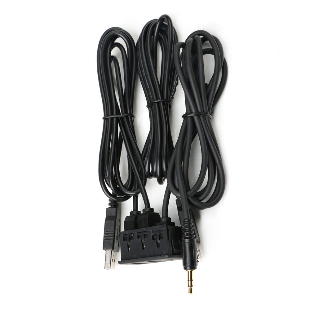 Car Dash Flush Mount AUX USB Port 1.5M Panel Dual USB Extension Cable Adapter **