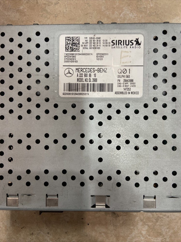Mersedes s550  cla 250 E400  Sirius  satellite modgule