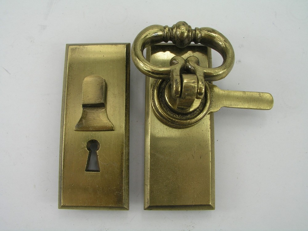 Vintage Brass Cabinet Door Latch