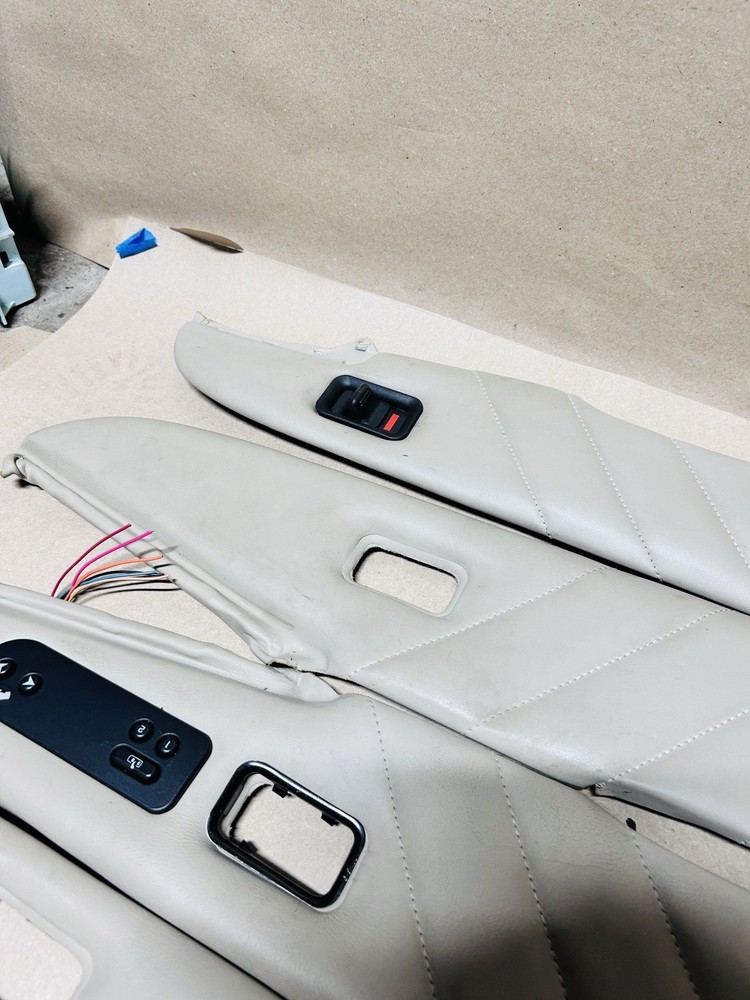 2004-2006 Cadillac Escalade PLATINUM Door Panel Upper Inserts SHALE TAN OEM