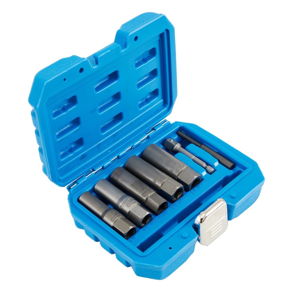 Spiral Teeth Socket Wrench Set Effective Removal of Rounded Nuts/Bolts