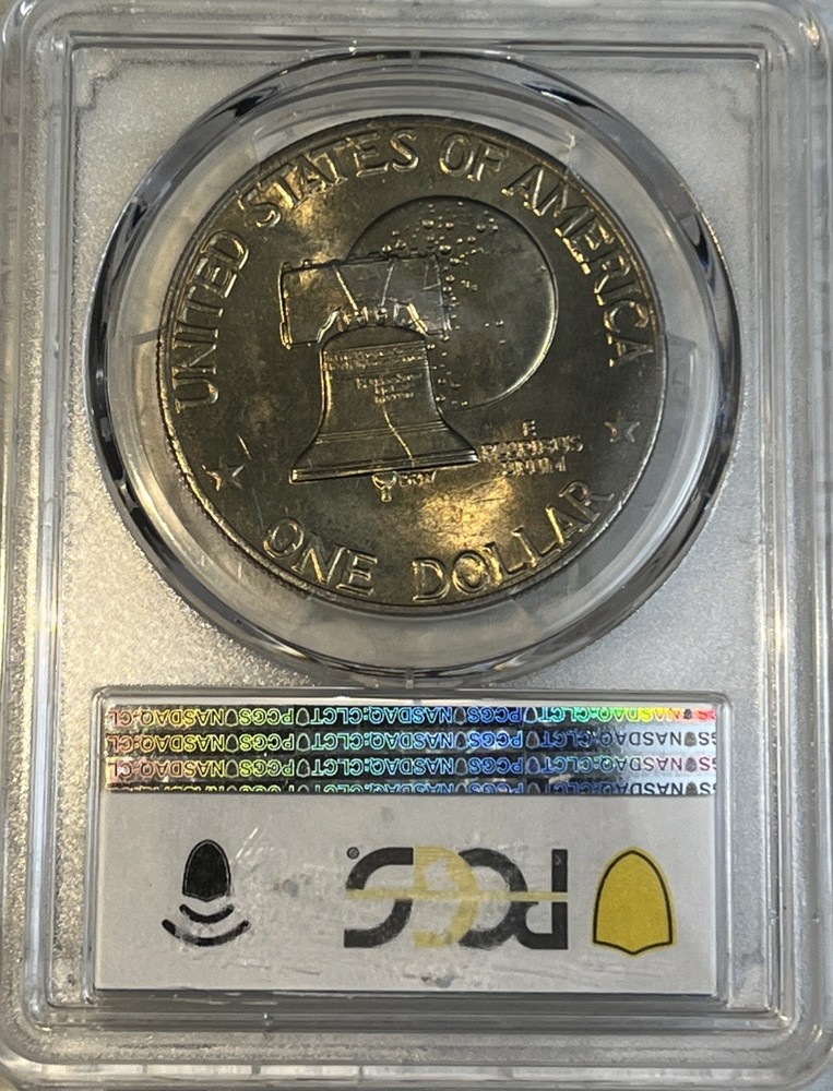 1976 Eisenhower Ike $1 Dollar Uncirculated PCGS Certified MS64 Type 2 Coin