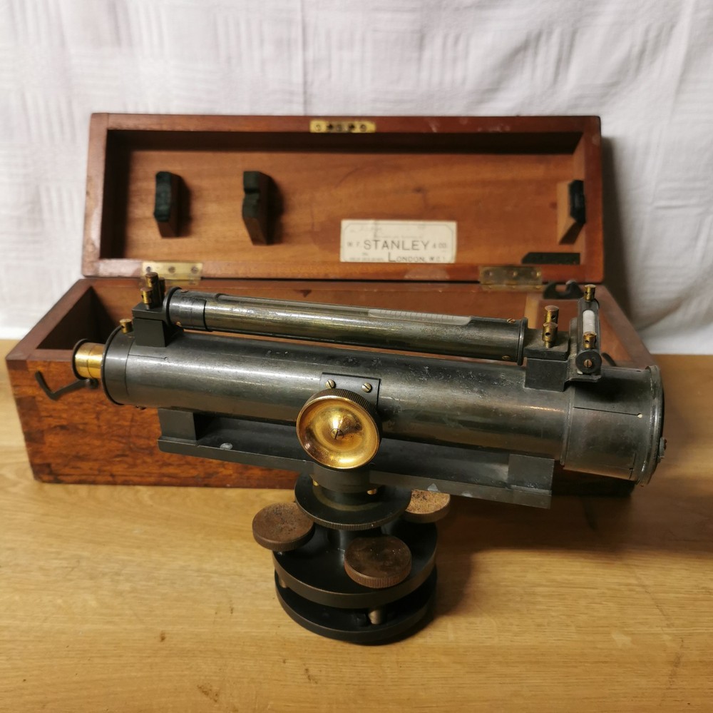 Stanley Vintage 1923 Dumpy Level Engineering Rare With Original Box