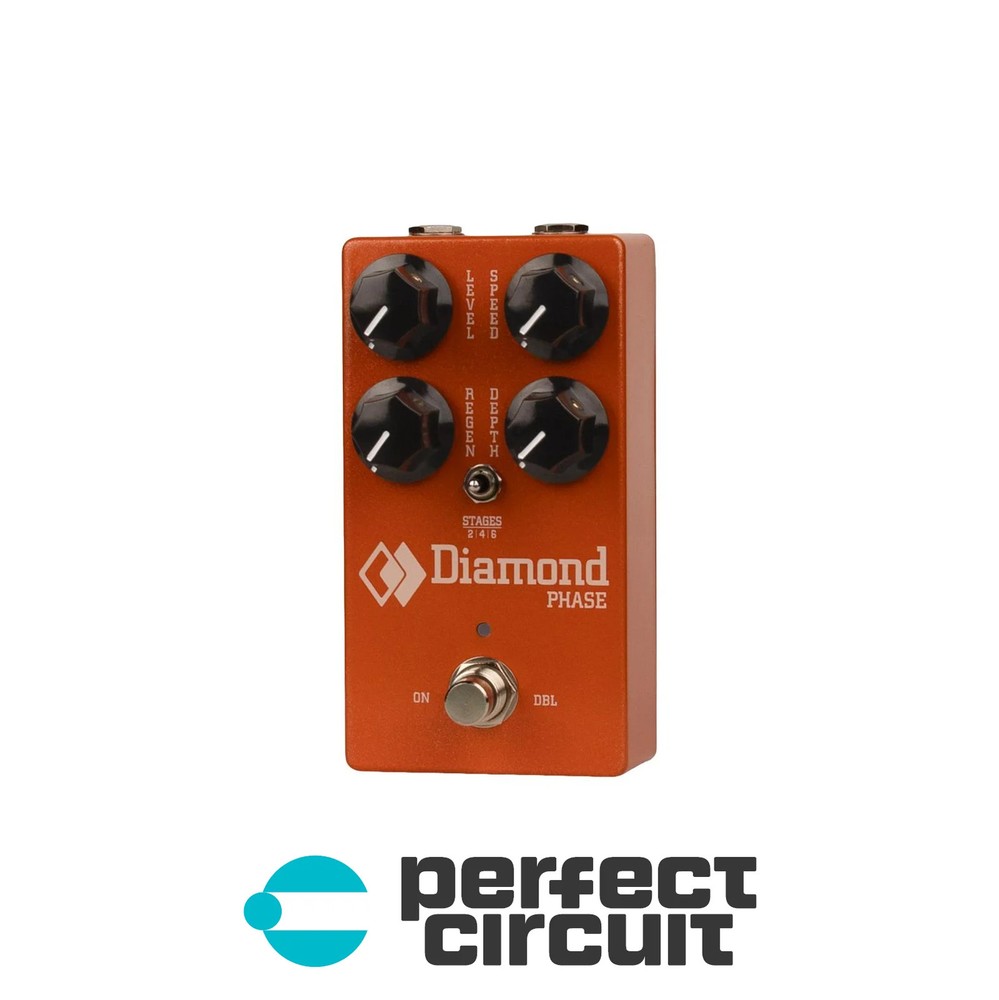 Diamond Phase Analog Phaser Effect Pedal EFFECTS - NEW - PERFECT CIRCUIT