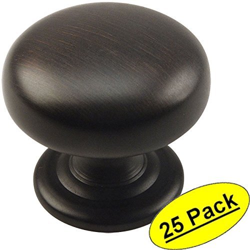 *25 Pack* Cosmas Cabinet Hardware Oil Rubbed Bronze Round Knobs #5737ORB