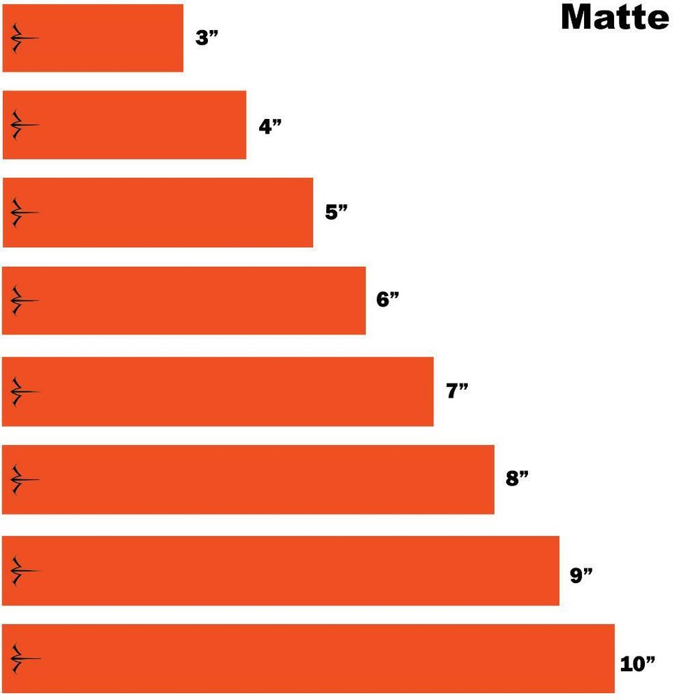 White Water Archery Matte Finish Solid Orange Icon 15pc Pack Arrow Wraps