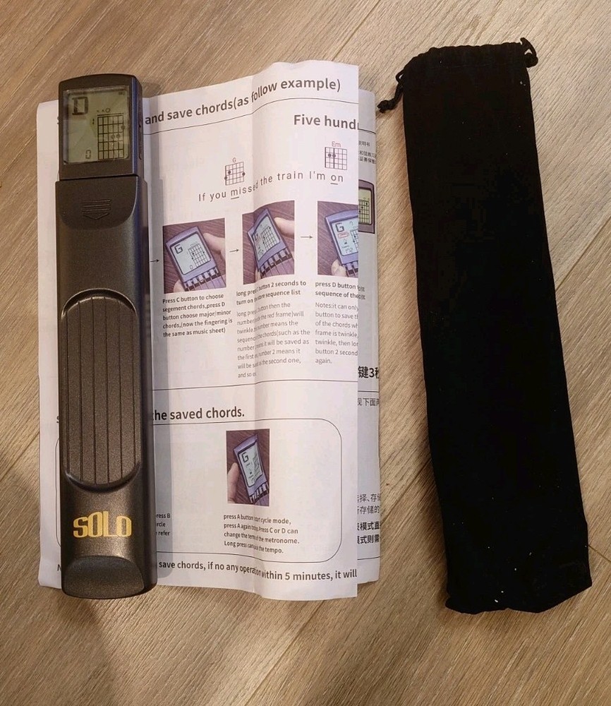 Solo SCT-80 Guitar Chord Trainer With Memory Function And LCD Screen (No Box)