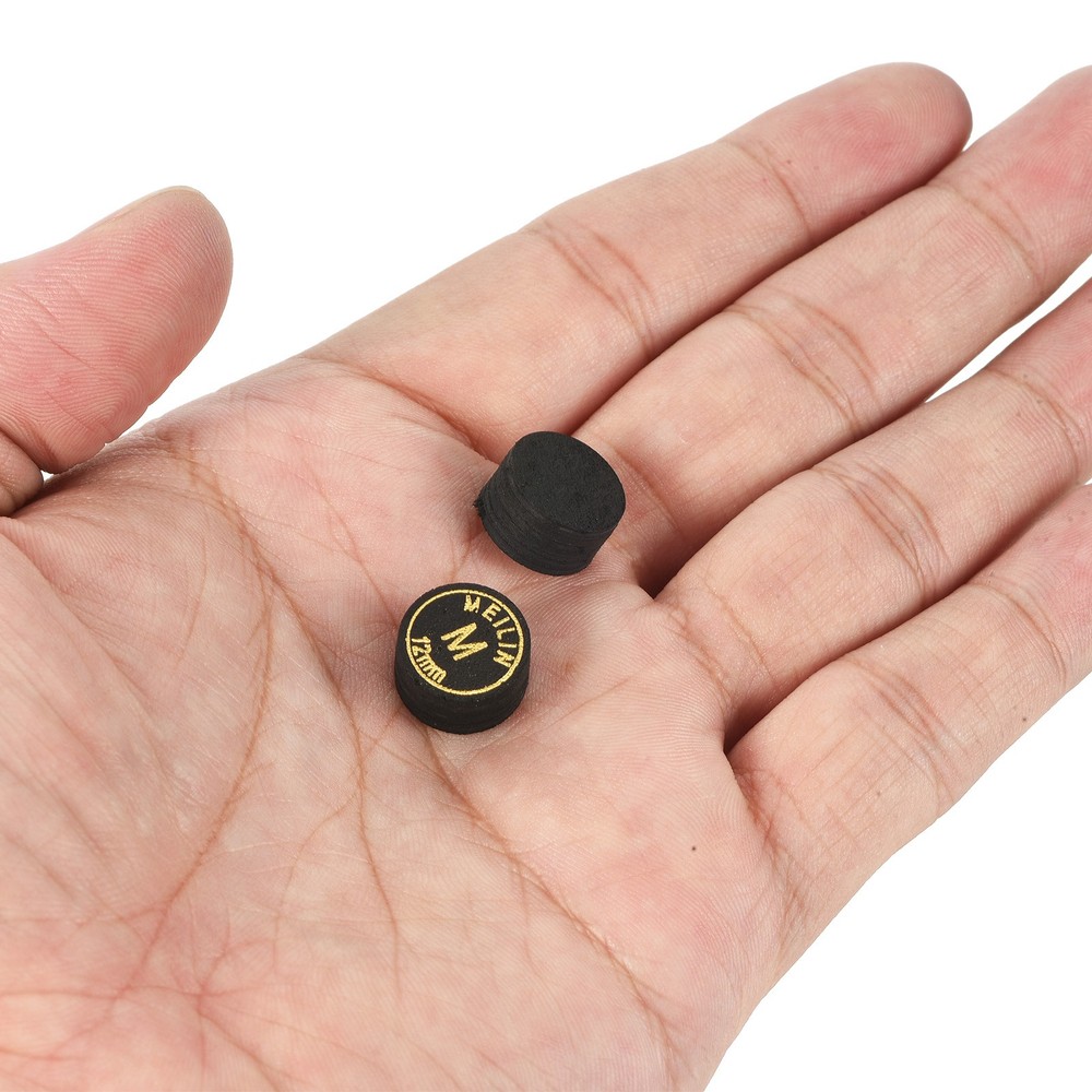 4 Pack 12mm Pool Cue Tips Medium Multiple Layer Pool Billiard Cue Tips Laminated