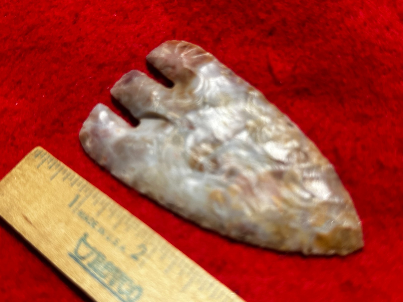 3 1/2" Flintridge Calf Creek Point, Indian Artifacts, Hopewell, Arrowheads